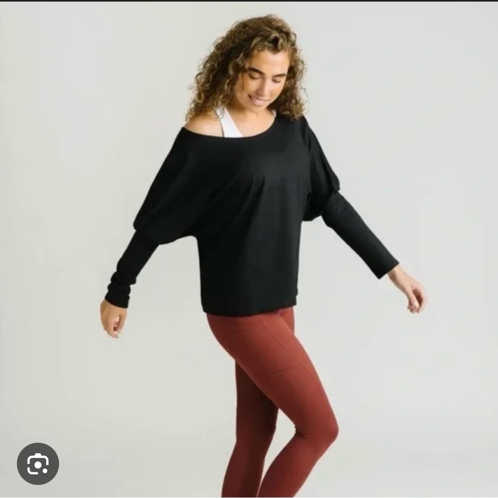 Zyia Active Black Aarya Downtime Long Sleeve Top size XXL - Picture 3 of 3